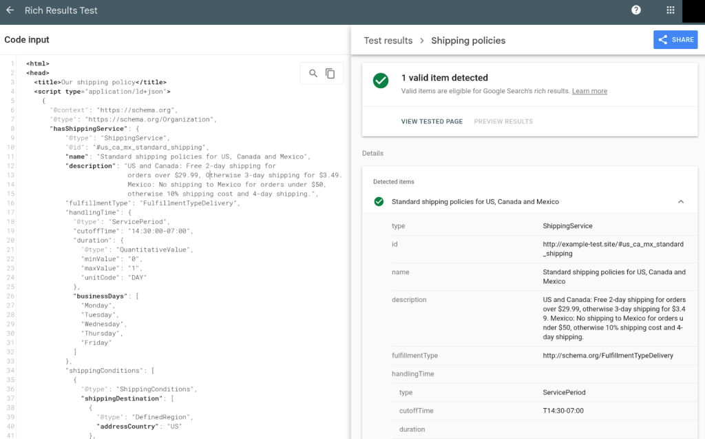 more ways to share shipping and returns with gsc