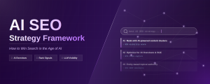 AI SEO strategy framework showing pillars of AI search optimization