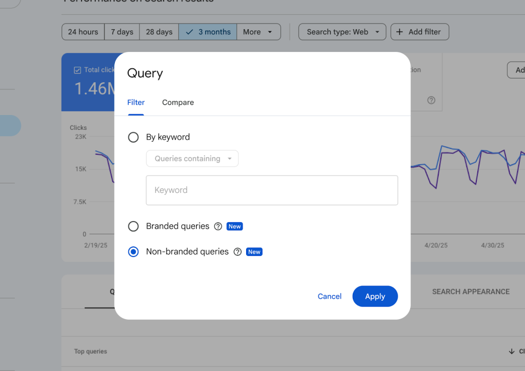 Google Expands Search Console branded filter